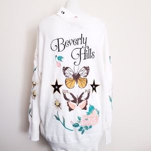 NWT Wildfox Beverly Hills Butterfly Sweater S
